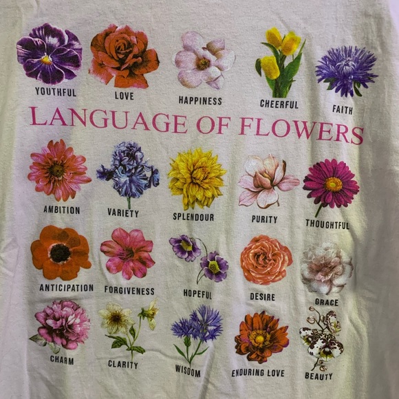 Language Of Flowers T-shirt - Picture 2 of 4